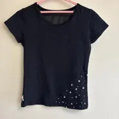 ミカランセTシャツブラック バックメッシュ素材フリーサイズのサムネイル