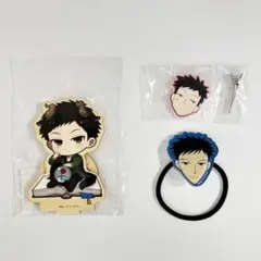 桜蘭高校ホスト部　銛之塚崇　木製スタンド　ヘアクリップ　ヘアゴム
