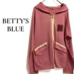 Betty's Blue ジップアップ スウェットジャケット ベティーズブルー