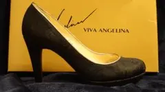 VIVA ANGELINA ブラック ハイヒール 22.5 cmのサムネイル