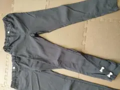 エニィファムリボン付きポケット ネイビーー長ズボン 140　リボン　美品