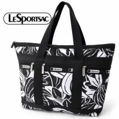 LeSportsac レスポートサック リーフ柄 トートバッグ 鍵付き