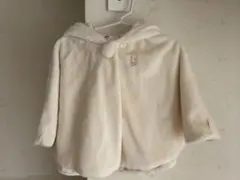 ミキハウス　ポンチョ ホワイト