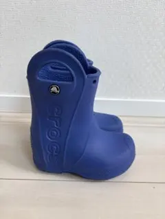 Crocs レインブーツ ブルー キッズ　c6のサムネイル