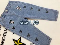 Littc リトシー ☆ ミッキー ミニー デニム パンツ 90cm
