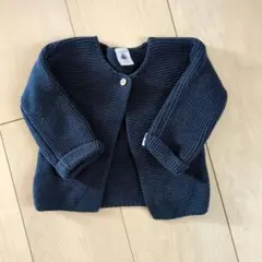週末限定お値下げ☆プチバトー　ニットカーディガン　12m/74cm