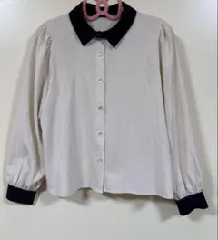 ems excite 襟付き ブラウス 長袖シャツ Fサイズ