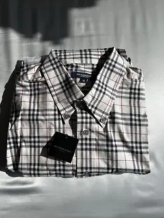 【バーバリー】チェック柄 長袖シャツ M 新品タグ付き