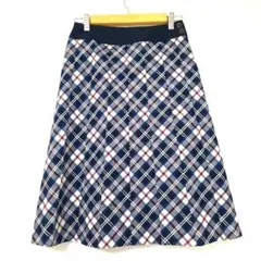 【極美品】 NEWYORKER ハウスタータン チェック フレアスカート M