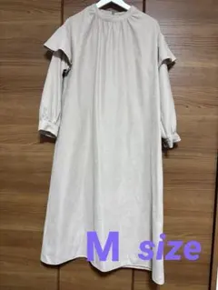 SHOO-LA-RUE シューラルー フリル付き ワンピース ベージュ