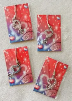 【非売品】ハート型開運ストラップ〜4個セット〜