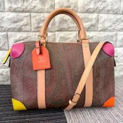 未使用　ETRO　エトロ　2way　レインボーバック　ペイズリー　マルチカラーのサムネイル