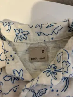 petit main ロンパース　恐竜柄