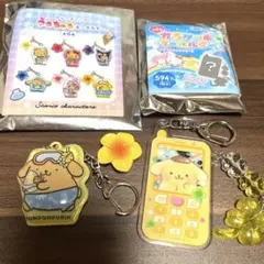 サンリオ うるちゅるキーホルダー ガラケー風キーホルダー ポムポムプリンのサムネイル