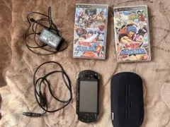 PSP本体 ゲームソフト2本 付属品セット