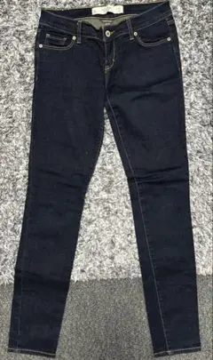 Abarcrombie＆Fitch　スキニーデニム サイズ25 S　紺　ネイビー