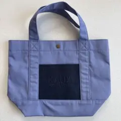新品　KALDI カルディ　チェック　トートバッグ　エコバッグ　かばん　青