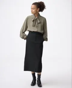 GU　ナローロングスカートZ レディース スカート　ブラック