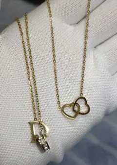 18kゴールドメッキ ハート ネックレス