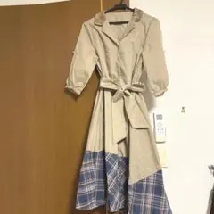 アクシーズファム　Aラインワンピース　五分袖