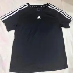 adidas 半袖Tシャツ 黒 3本ライン