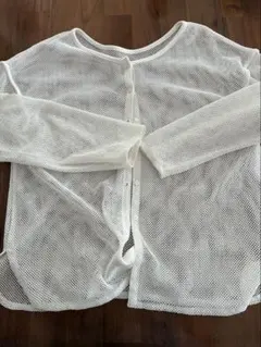 GU 2WAYメッシュカーディガン Lサイズ ホワイト