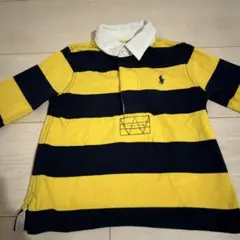 Ralph Lauren 長袖ポロシャツ 黄色と紺