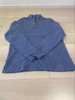 Polo Ralph Lauren ブルー ジップアップセーター M
