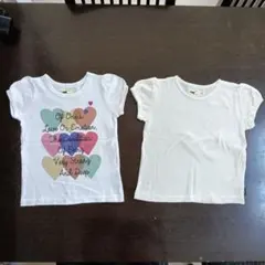 【ベルメゾン】半袖Tシャツ 100cm 綿100% 2枚セットのサムネイル
