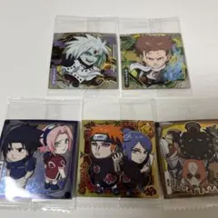 ナルトウエハースシール　忍界　SR サスケ&サクラ　うちはマダラ　忍犬　ペイン