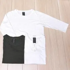 【タグ付き品あり】ホームスパン HOMSPUN 五部袖 Tシャツ ３枚セットのサムネイル
