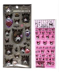 サンリオ　クロミ タイルシール キラキララインストーンシール　2点セット