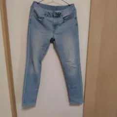 GU ライトブルー デニムパンツ ストレッチ