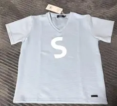 新品未使用　AZUL by MOUSSY ライトブルー Vネック Tシャツ S