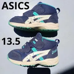 アシックス　スクスク◆ベビーシューズ 13.5 ネイビー/ターコイズ スニーカー
