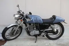 ssdk1219 GB250 外装 カフェセット 汎用フラットシート【クロコダイル:ブラック】カフェレーサー