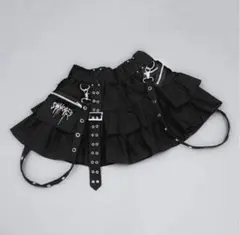 dimmoire PUNKフリルミニスカート【ブラック】