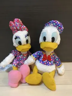 ディズニー　ぬいぐるみ　ドナルド　デイジー　セット