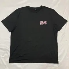 新品バックロゴTシャツダイスサイコロ柄半袖Teeブラック2XLビッグシルエット