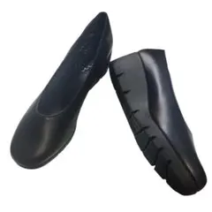 美品✨FIRST CONTACT ブラック フラットパンプス 24.0 日本製