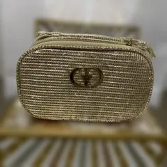 Dior 2025 クリスマスコフレ ホリデー　ゴールドポーチ　ノベルティ