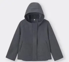 コージーメルトンショートフーディコート