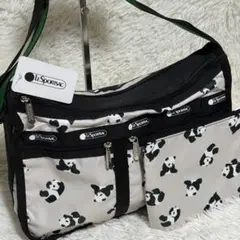 【✨新品同様✨】パンダ柄 レスポートサック ショルダーバッグ ポーチ付き❣️