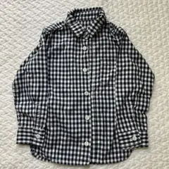 チェック柄長袖シャツ 110サイズ