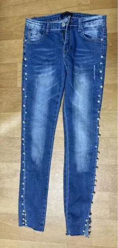 ZARA WOMAN パール装飾スキニーデニム EUR 36