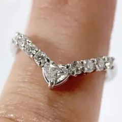 プラチナダイヤモンドリング♡照り良好♡トータル1ct♡ - メルカリ