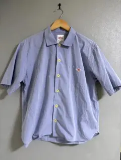 美品〉DANTON ダントン【M相当】丸襟 半袖シャツ ベージュ - メルカリ