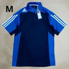 adidas Mサイズ ポロシャツ ネイビー×ブルーのサムネイル