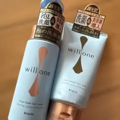 willone　ウィルワン　クリア泡洗顔料　クリーム洗顔料　セットのサムネイル