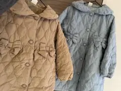 リボン付きキルティングコート 100cm・110㎝